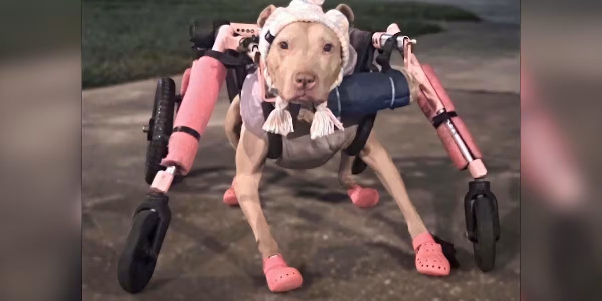 Police looking for person who stole an $800 custom wheelchair from a disabled senior dog