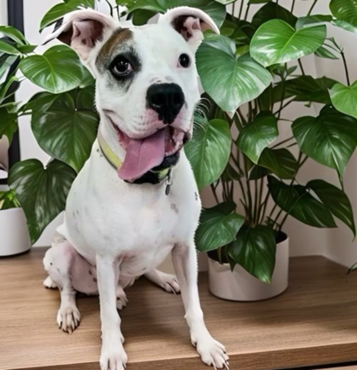 Photo of Spot, adoptable senior Boxer/American Staffordshire Terrier in Columbia, South Carolina