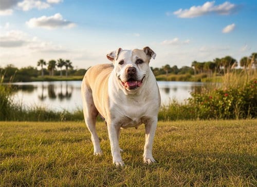 Photo of Vixon, adoptable senior American Bulldog in Tavares, Florida