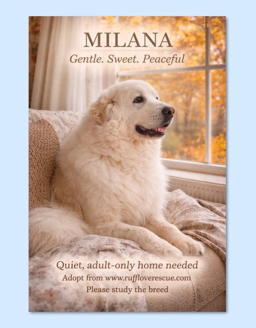 Photo of Milana, adoptable senior Great Pyrenees in Thomasville, North Carolina