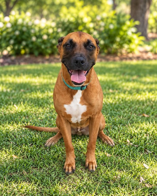 Photo of Chuck, adoptable senior Rhodesian Ridgeback in McKinney, Texas