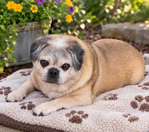Photo of Carlton, adoptable senior Pug in Menifee, California