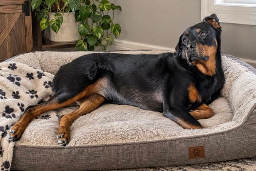 Photo of Ruby Roo, adoptable senior Rottweiler in Omaha, Nebraska